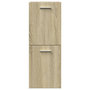 Voir la diapositive 4 : VIDAXL Armoire de salle de bain Chene sonoma 30x30x80 cm Agglomere