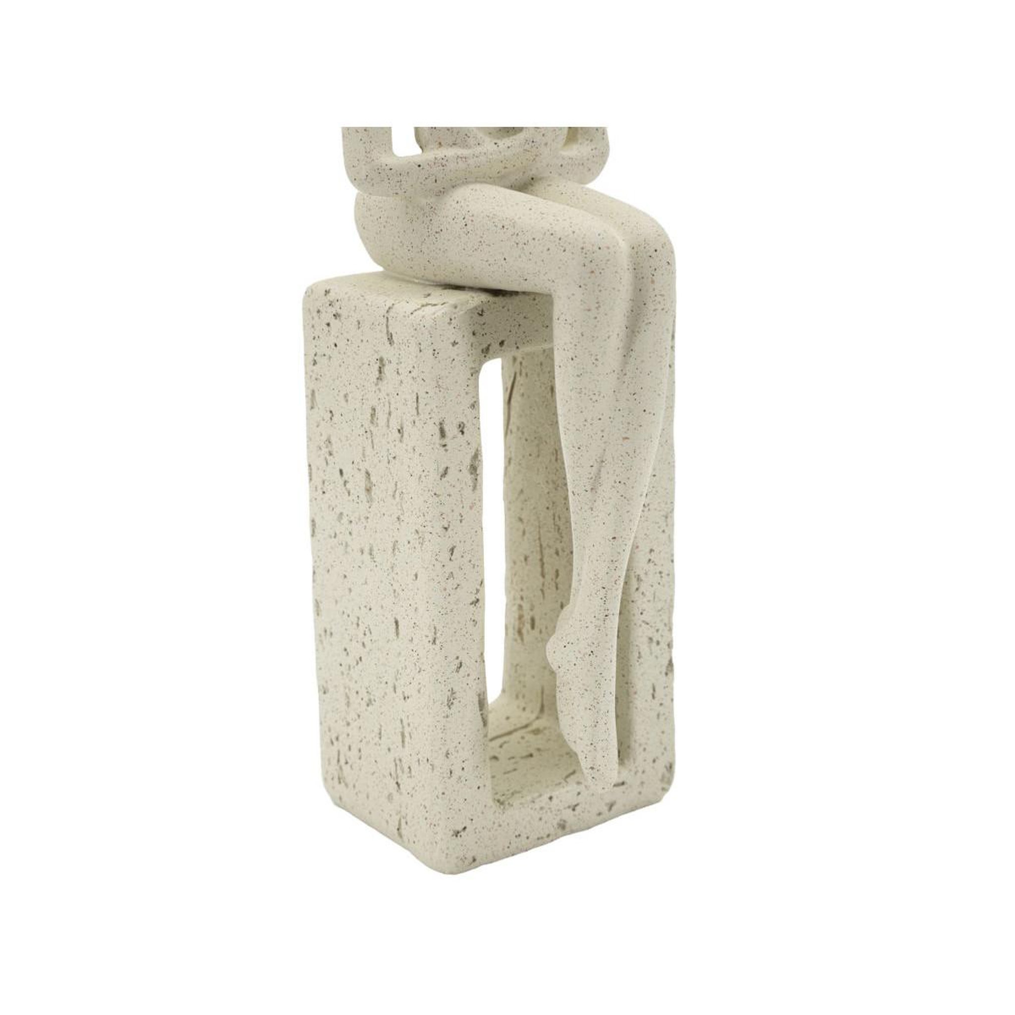 Voir la diapositive 6 : Paris Prix Statuette déco seule  stons  24cm crème