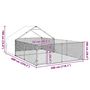 Voir la diapositive 6 : VIDAXL Niche d'exterieur pour chien enclos 6x3x1,9 m acier galvanise