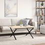 Voir la diapositive 3 : VIDAXL Pieds de table basse cadre en X 80x70x43 cm acier