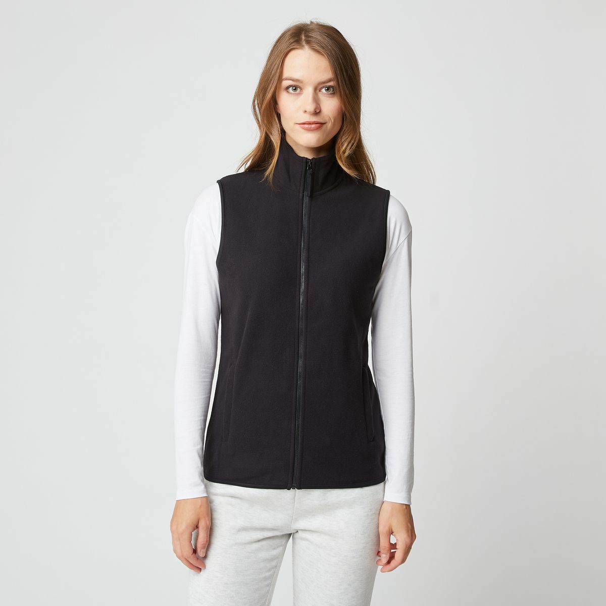 INEXTENSOSPORT Veste polaire noire sans manche femme