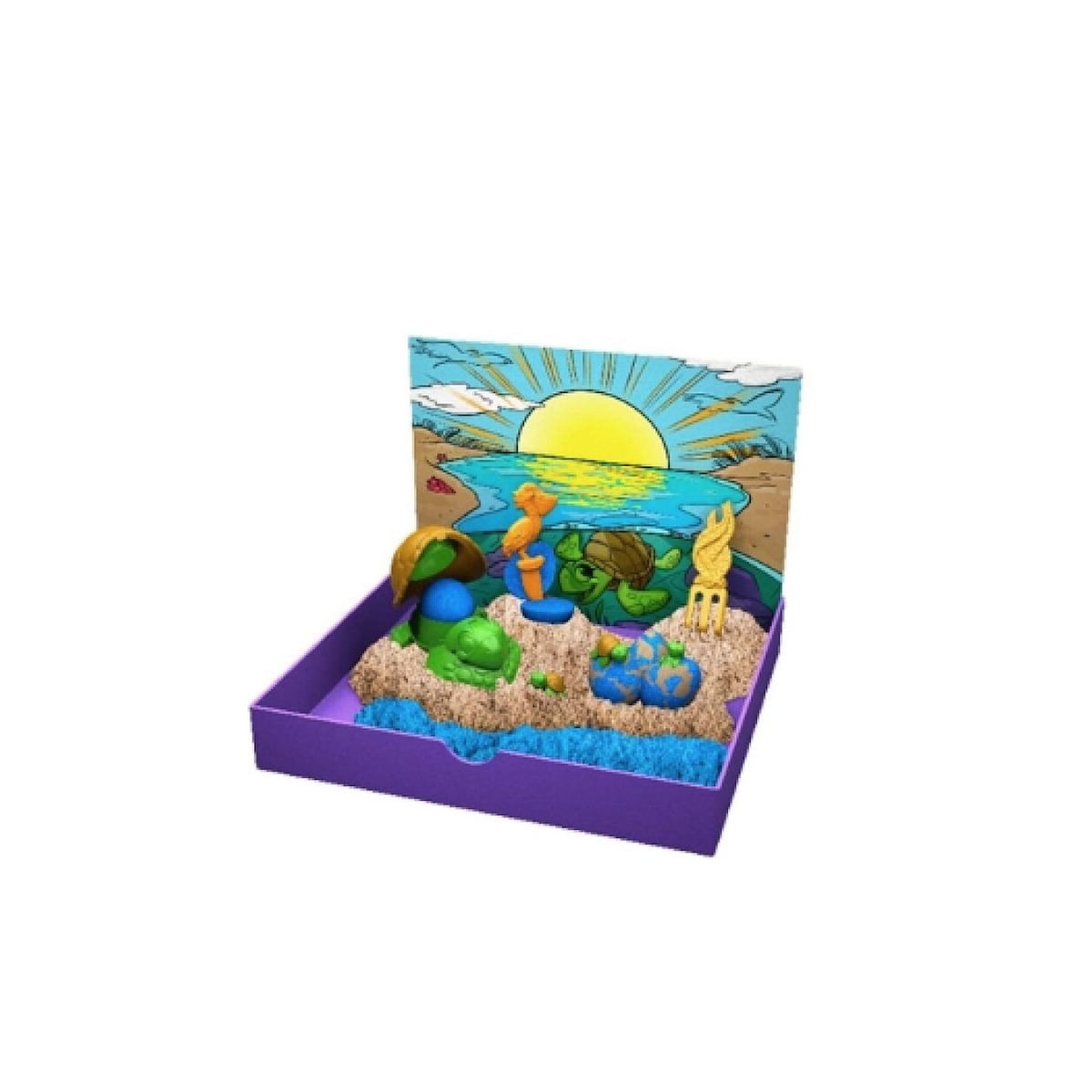 SpinMaster Coffret plage aux tortues 396 g kinetic sand