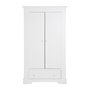 BOPITA Commode 3 tiroirs et armoire 2 portes Narbonne - Blanc