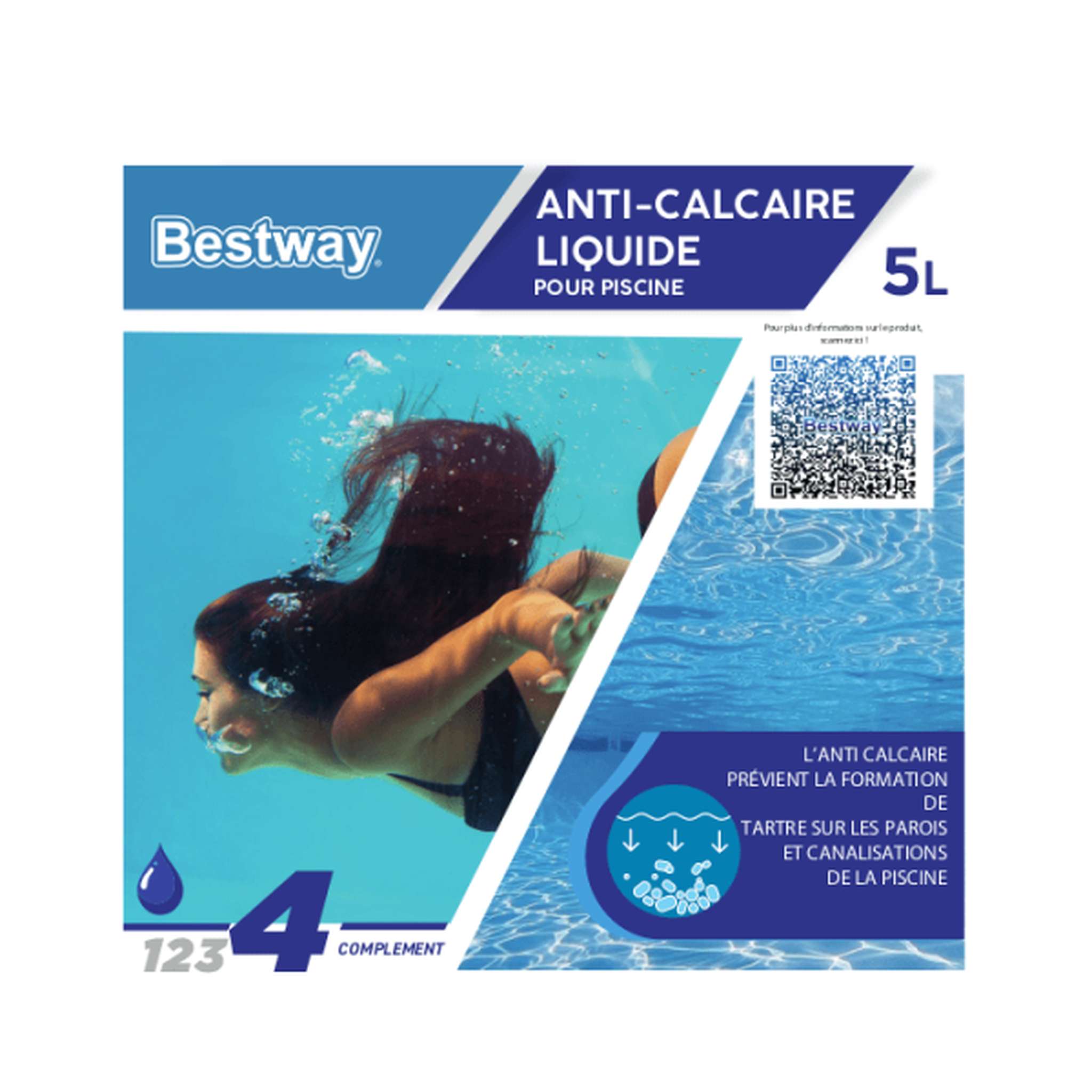 BESTWAY Anti calcaire BESTWAY - 21001 - Liquide - Seau de 5L