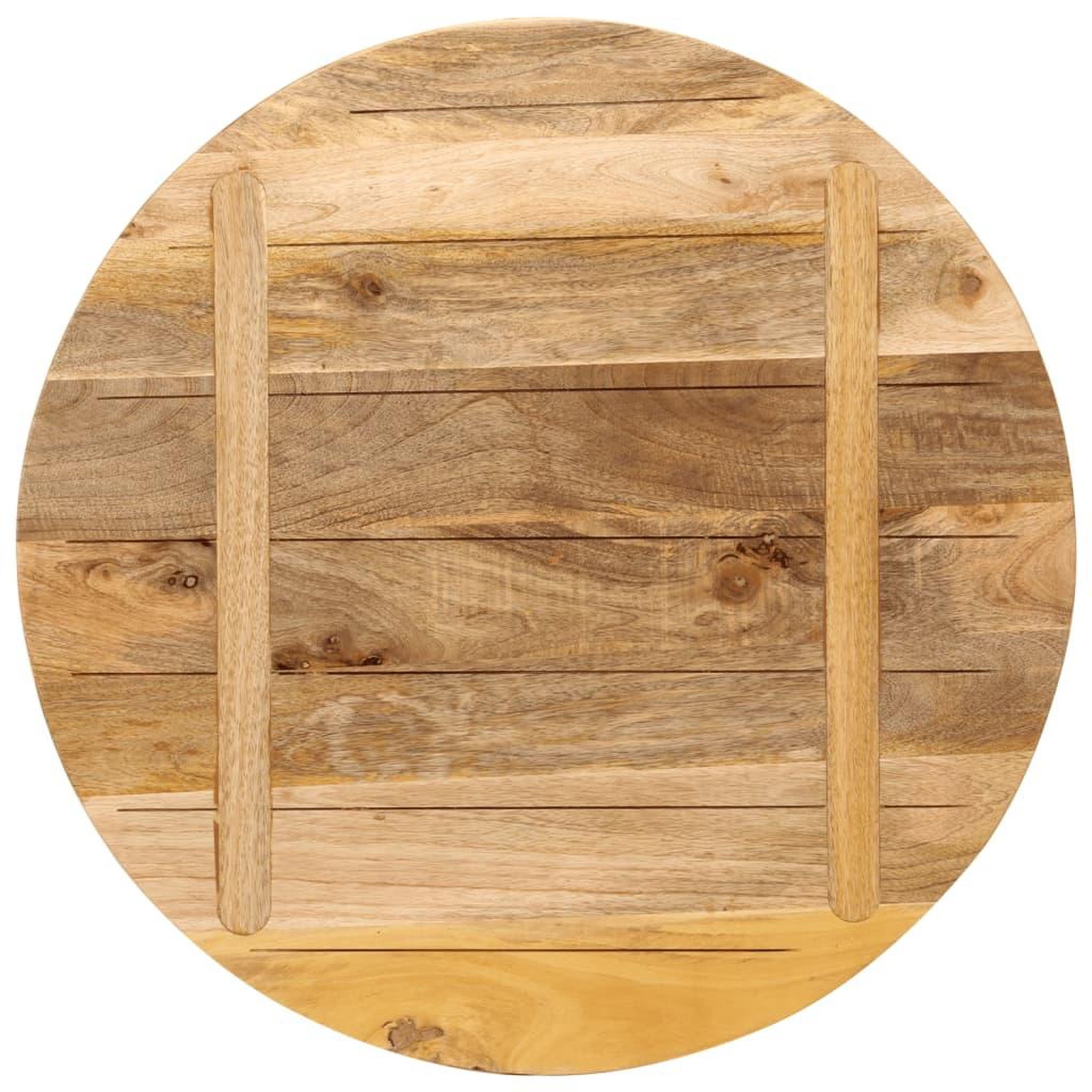Voir la diapositive 5 : VIDAXL Dessus de table Ø 90x2,5 cm rond bois massif de manguier brut