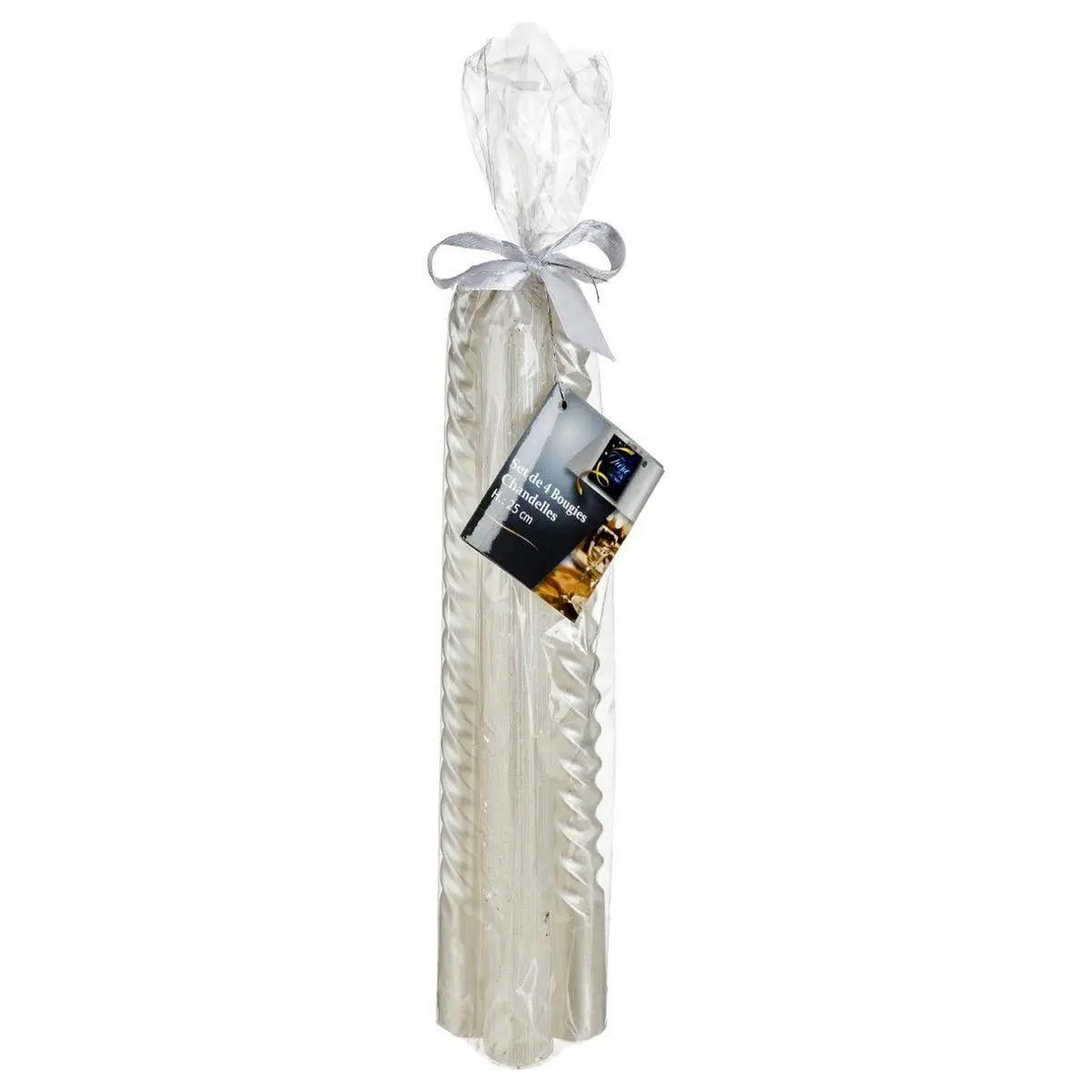 Voir la diapositive 6 : ATMOSPHERA Lot de 4 Bougies Bâton  Colorama  48g Blanc