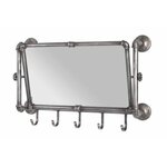 Paris Prix Patère Murale & Miroir  Cervin  75cm Anthracite