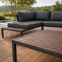 Voir la diapositive 6 : CONCEPT USINE Salon de jardin 3-4 places avec table basse gris foncé MAJURO