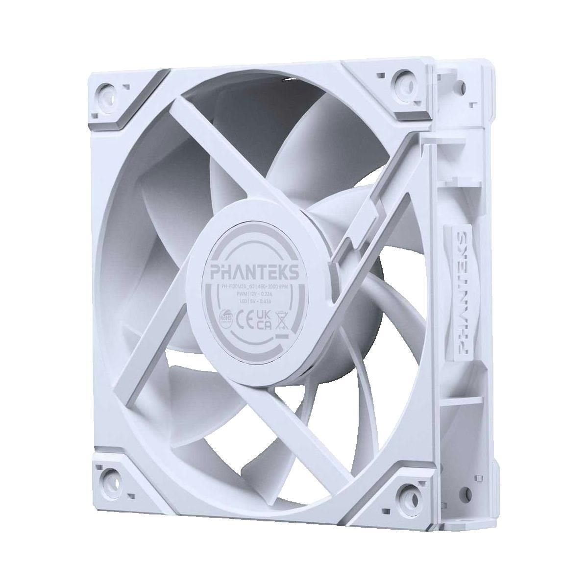 Phanteks Ventilateur Phanteks M25 Gen2 D-RGB blanc