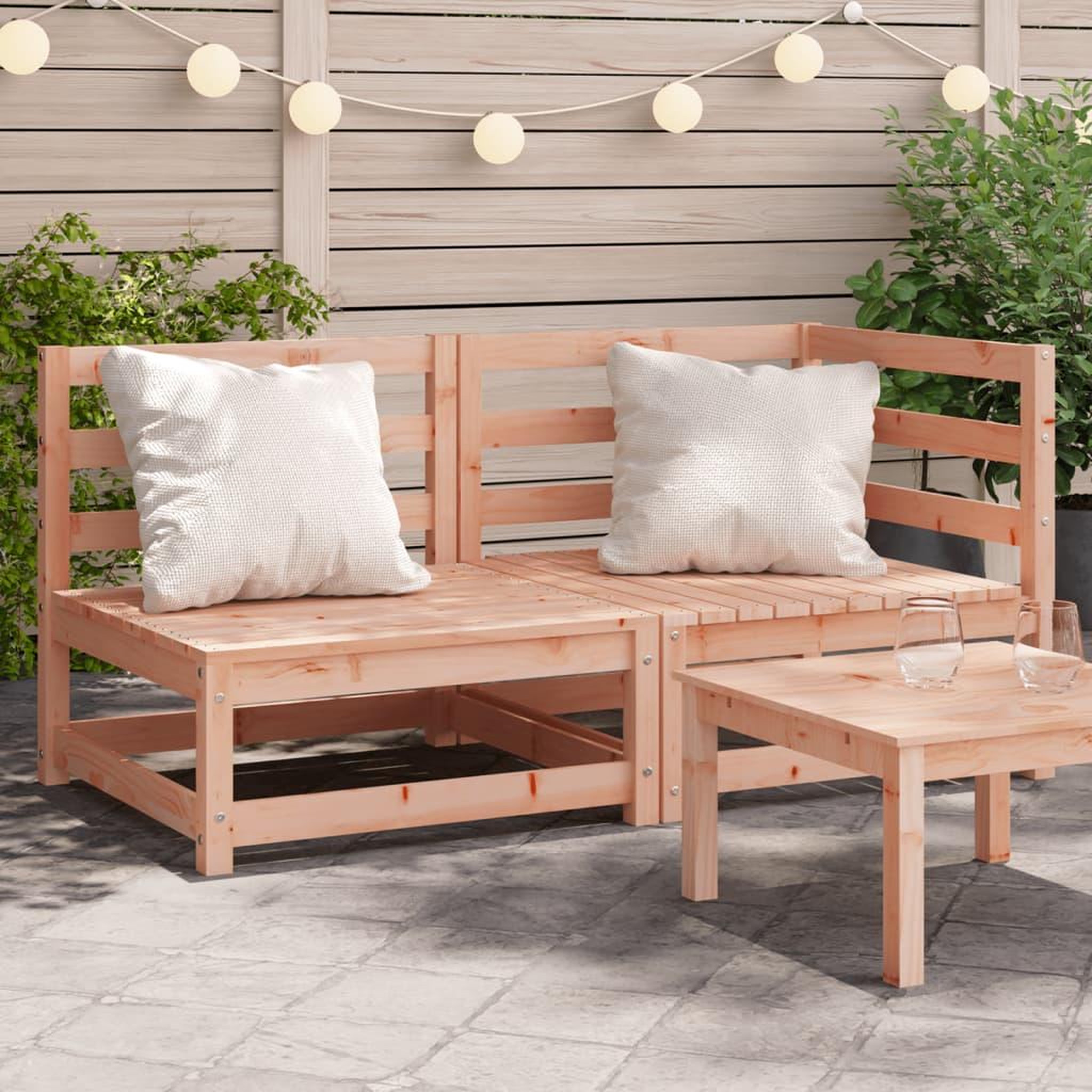 VIDAXL Canape de jardin 2 places bois massif de douglas