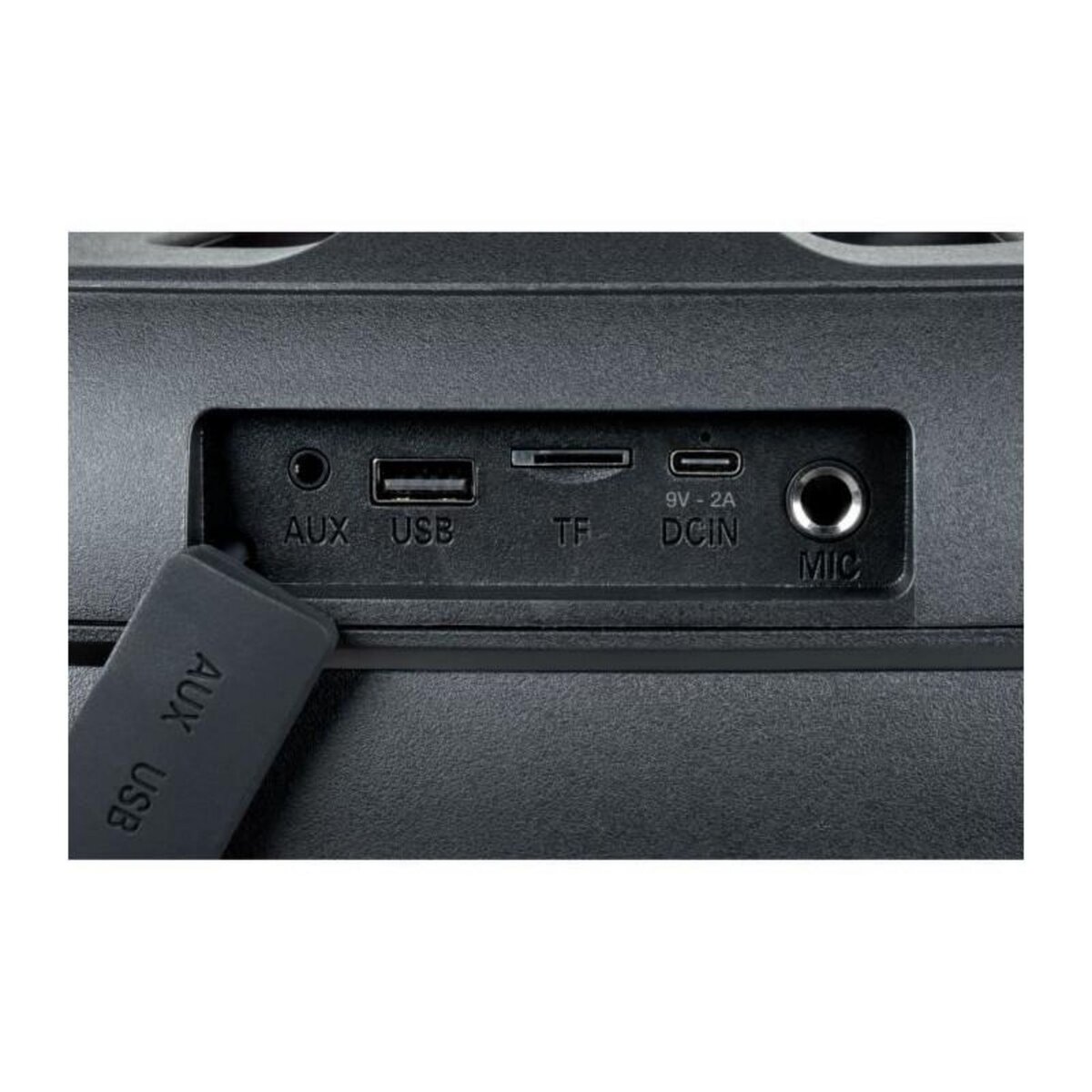 Bigben BIGBEN PARTYBTHPMAX - Enceinte lumineuse sans fil - Bluetooth 5.3 - 200W - USB, SD, Aux-In - Micro filaire (idéal Karaoké)