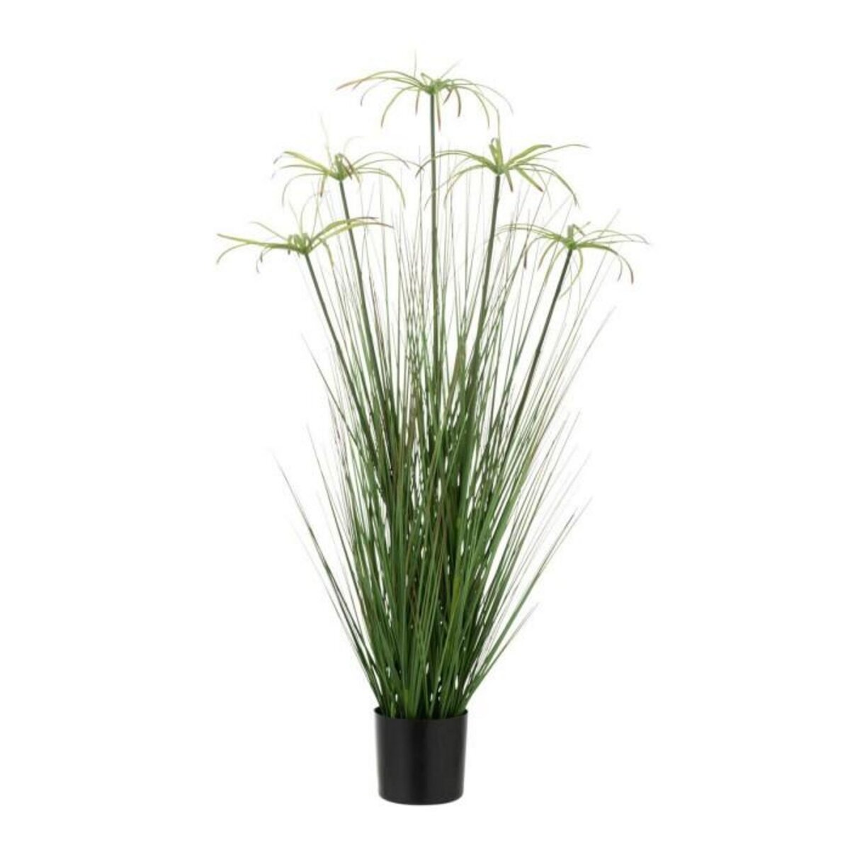 Paris Prix Plante Artificielle  Cyperus Alternifolius 5 Têtes  100cm Vert