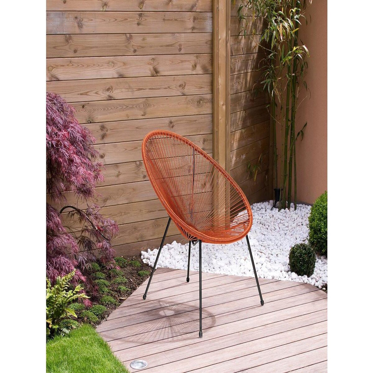 Habitat et Jardin Lot de 2 fauteuils de jardin  Ania  - Rouge