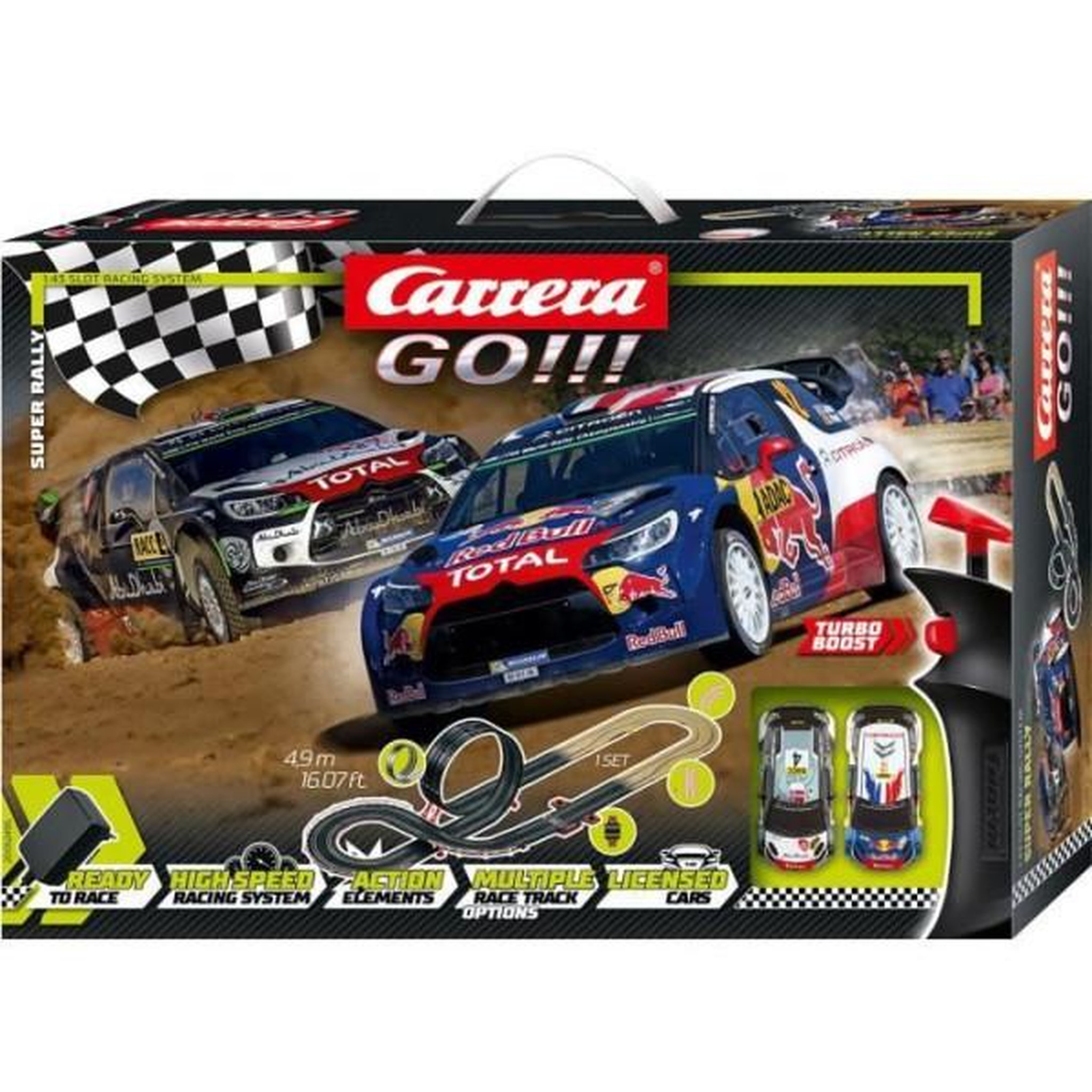 CARRERA-TOYS Circuit carrera go!!! - carrera-toys - super rally - adulte - marron - intérieur