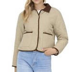 JACQUELINE DE YONG Veste  Femme JDY Quilted Barn. Coloris disponibles : Beige
