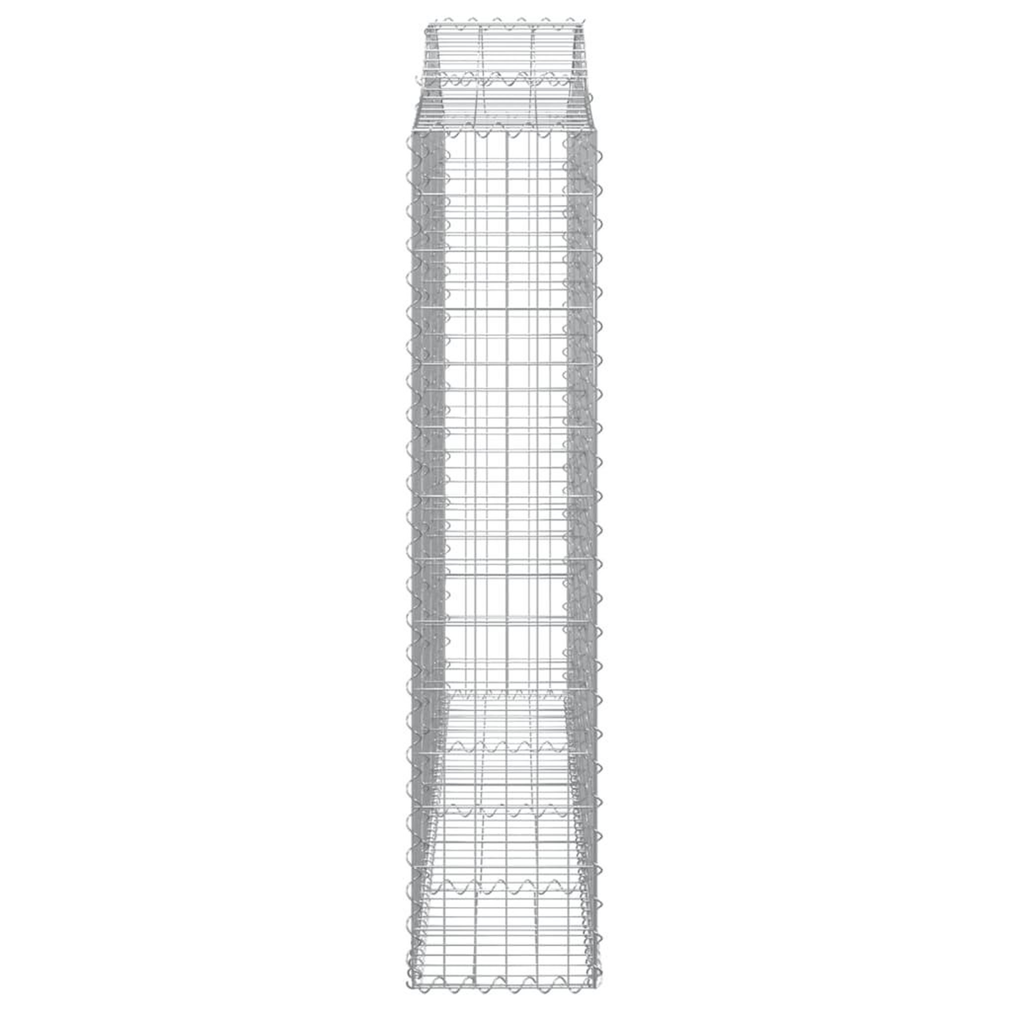 Voir la diapositive 4 : VIDAXL Panier de gabions arque 200x30x140/160 cm Fer galvanise