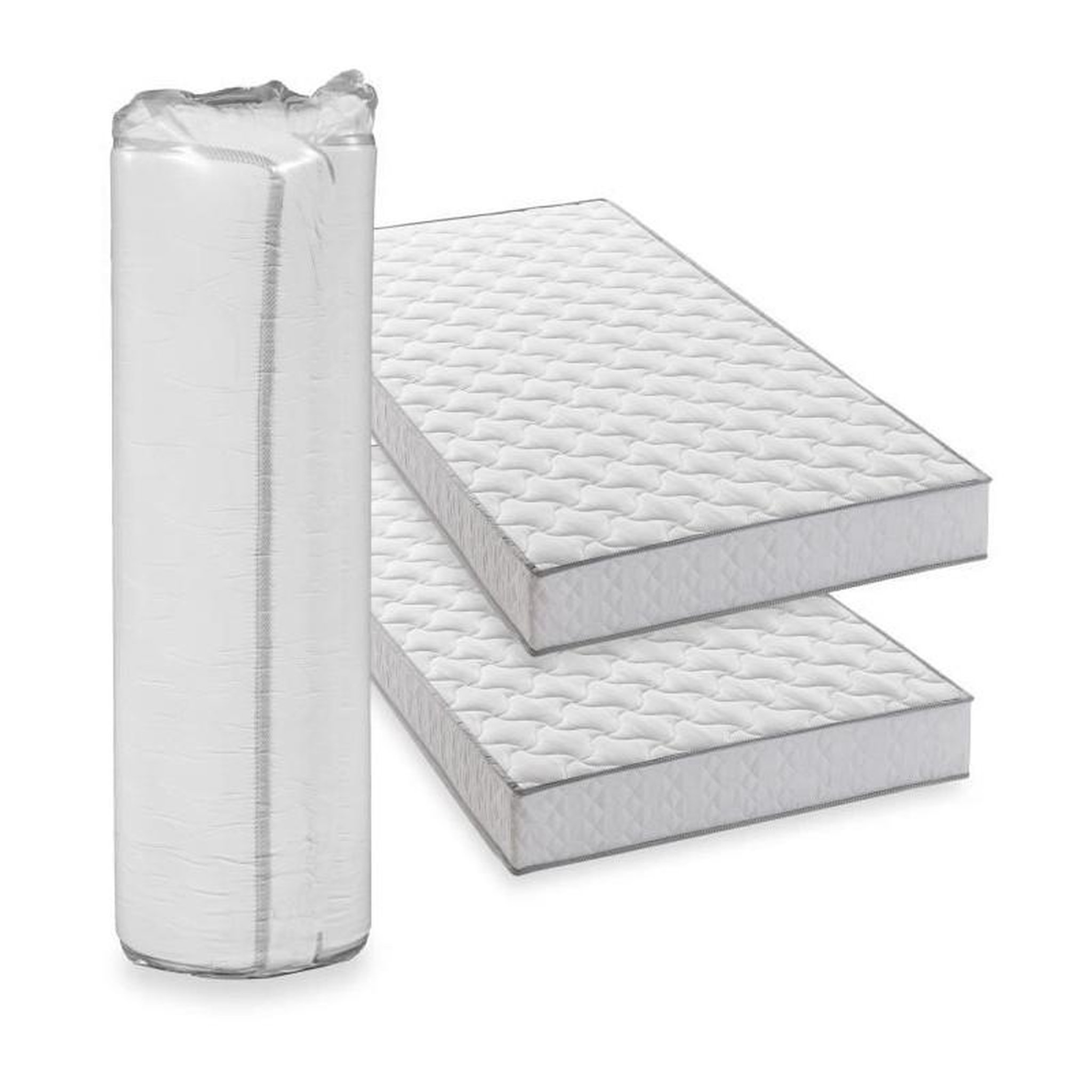 Voir la diapositive 1 : DEKO DREAM Lot de 2 matelas - 90 x 190 cm - Mousse - 14 cm - 5 zones de confort - DEKO DREAM - Hahtuva