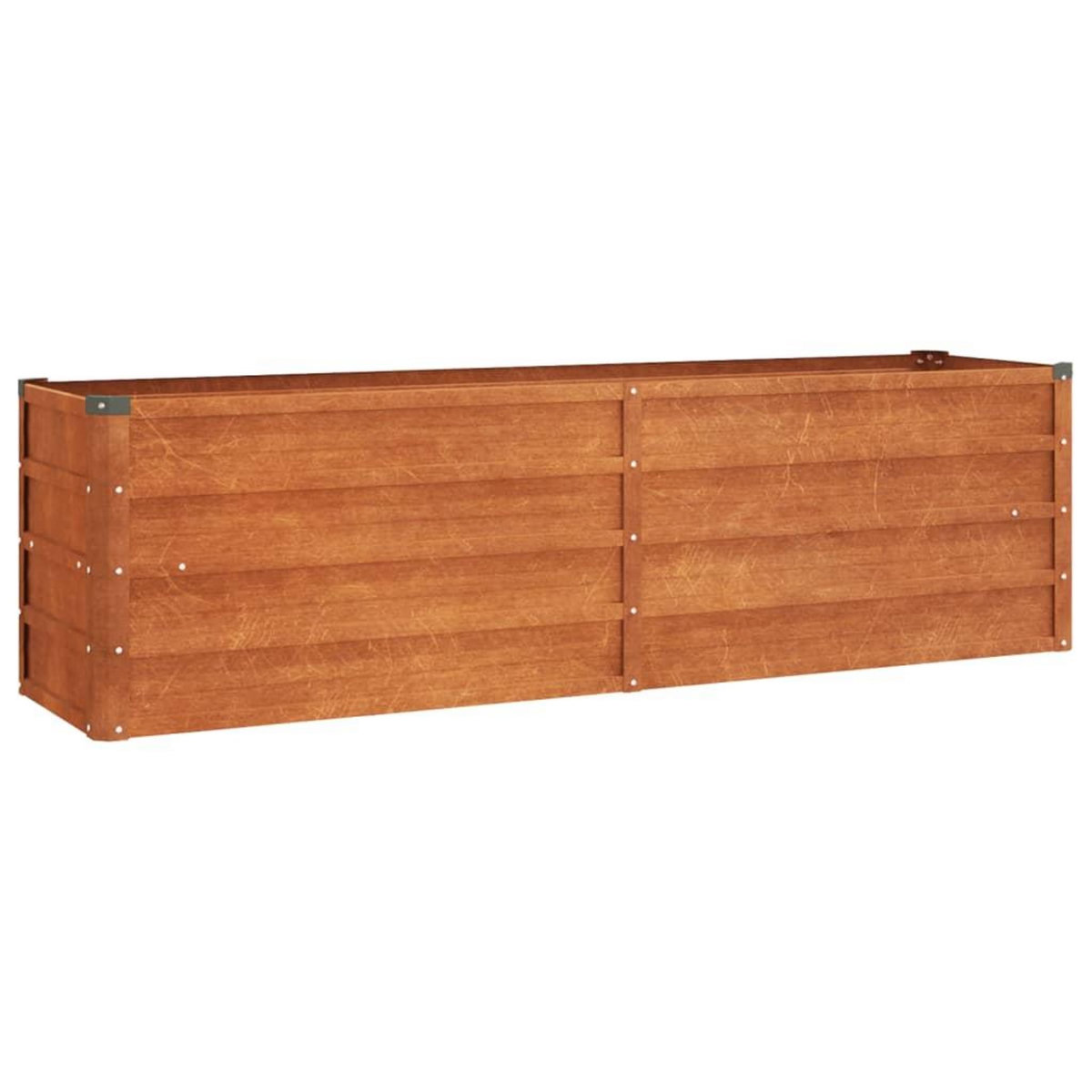 VIDAXL Lit sureleve de jardin rouille 160x40x45 cm acier corten