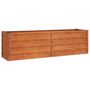 Voir la diapositive 2 : VIDAXL Lit sureleve de jardin rouille 160x40x45 cm acier corten