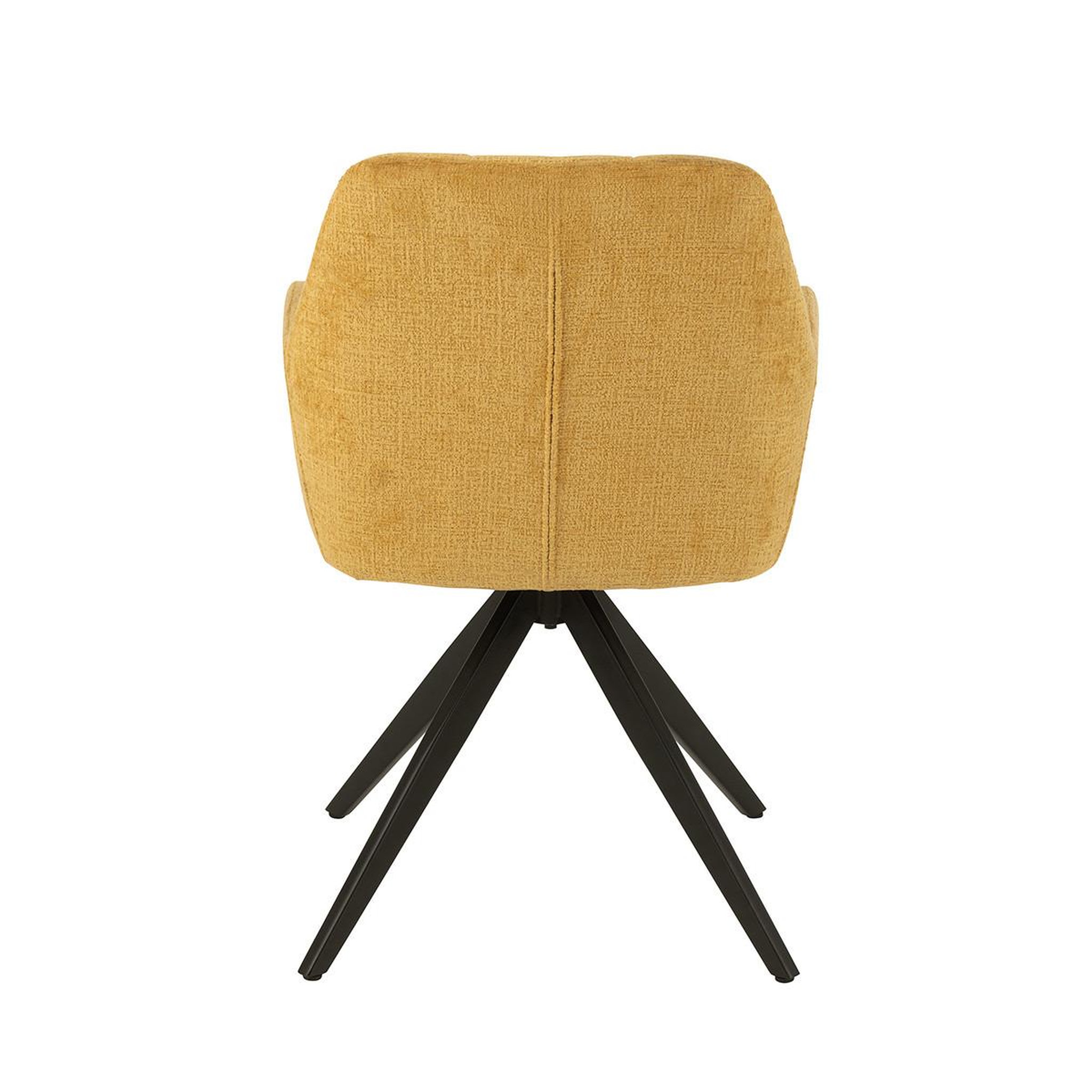 Voir la diapositive 3 : J-LINE Chaise design  louna  85cm ocre