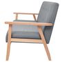 Voir la diapositive 3 : VIDAXL Canape a 3 places Tissu Gris clair