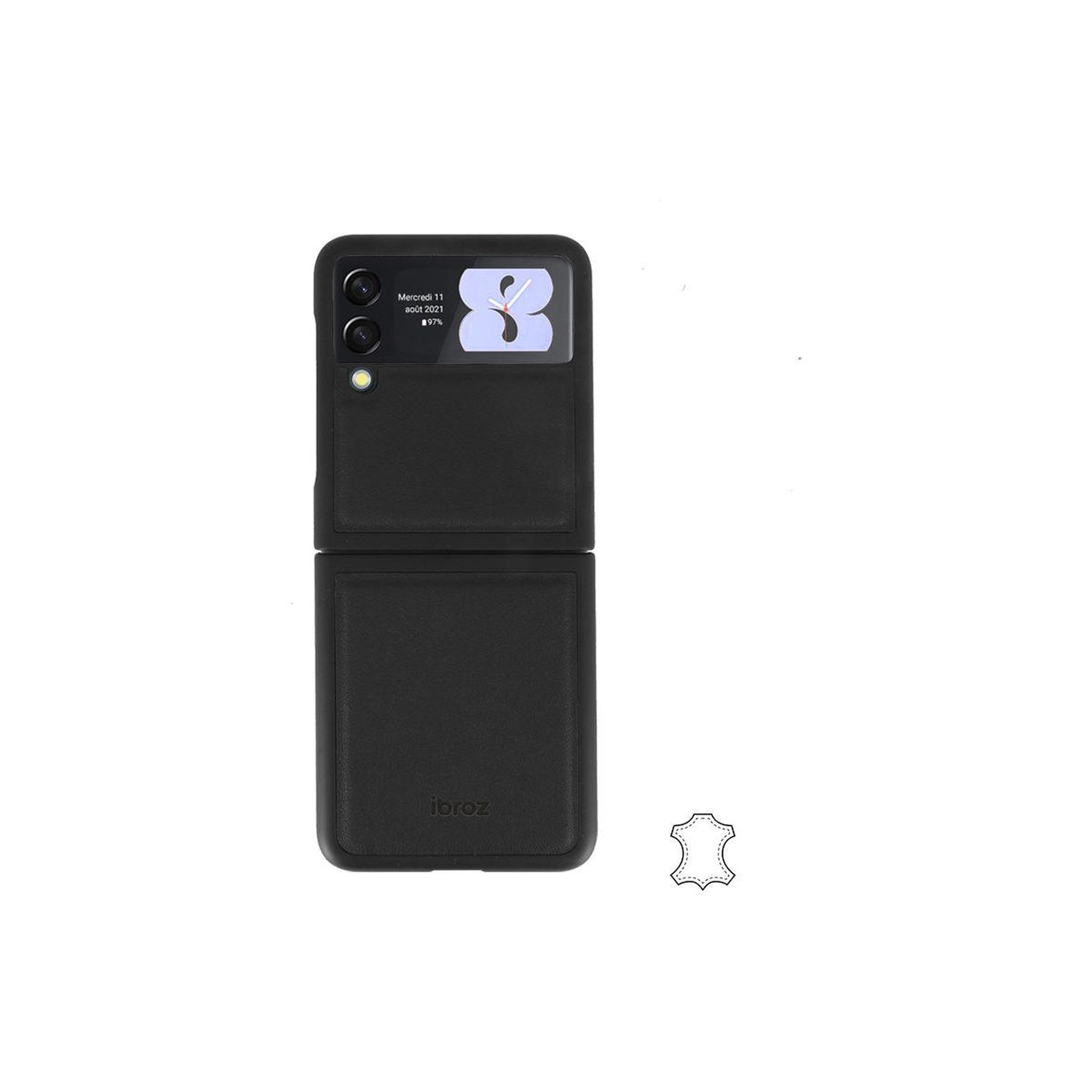 Voir la diapositive 2 : IBROZ Etui samsung z flip3 noir