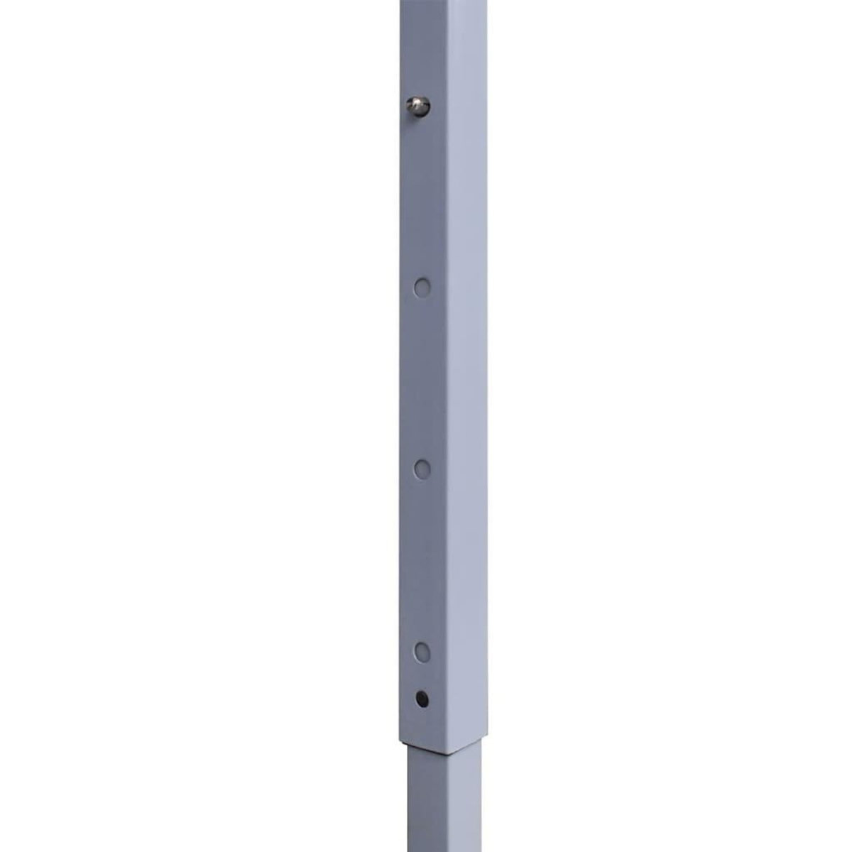 VIDAXL Tente de reception pliable avec 2 parois 3x3 m Acier Blanc