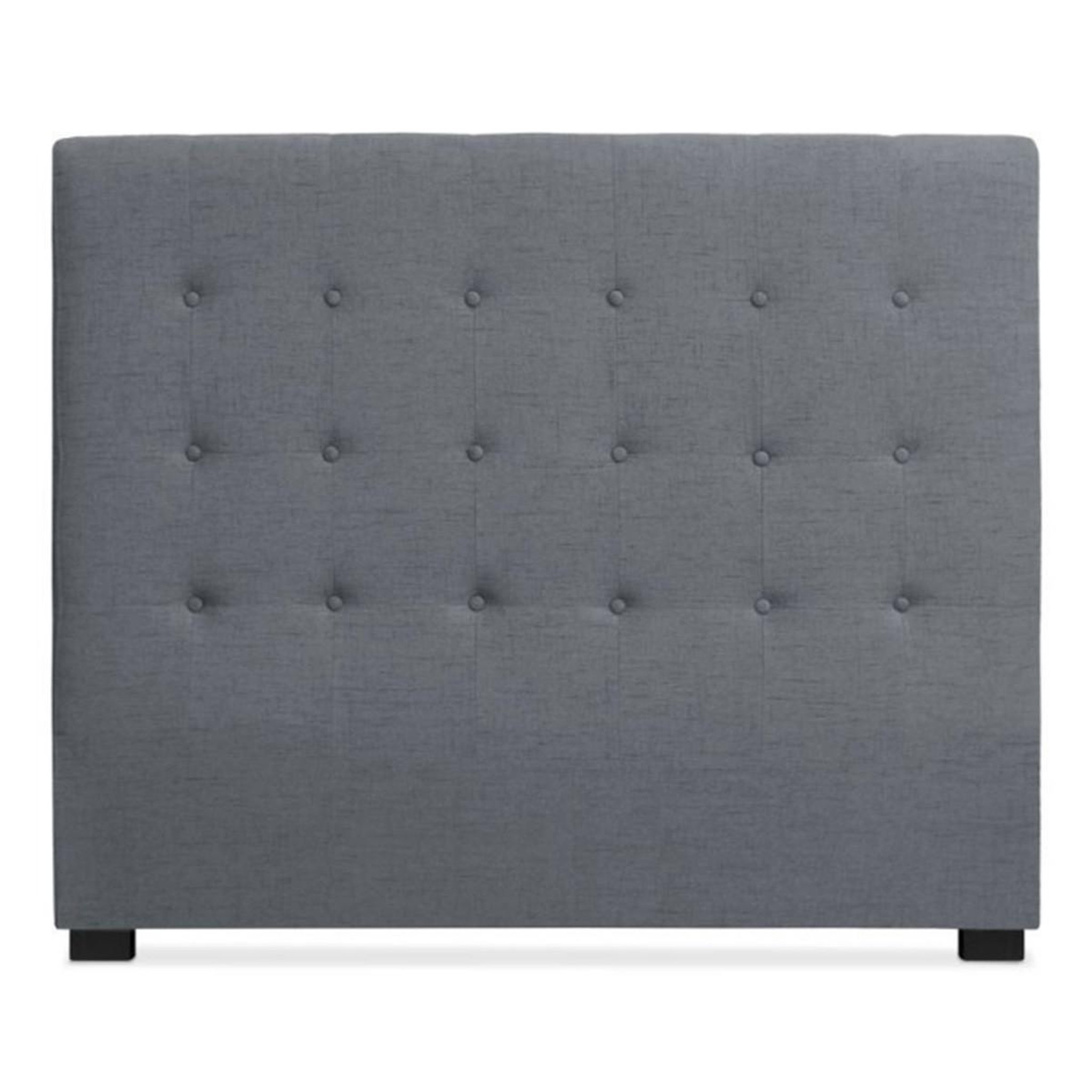 Paris Prix Tête de Lit Capitonnée en Tissu  Amor  160cm Gris