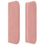 Voir la diapositive 4 : VIDAXL Tete de lit avec oreilles Rose 203x16x78/88 cm Velours