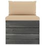 Voir la diapositive 5 : VIDAXL Salon palette de jardin 6 pcs avec coussins Bois de pin massif