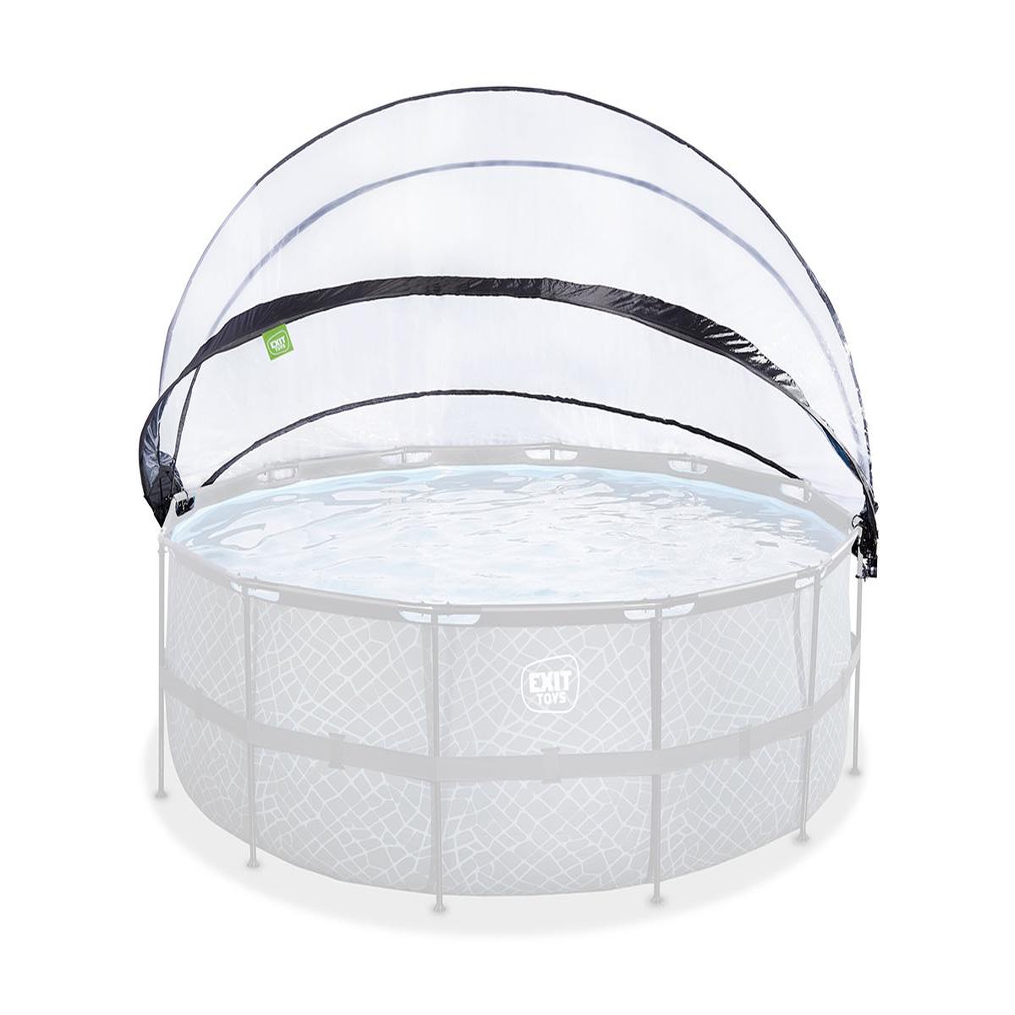 Voir la diapositive 2 : EXIT TOYS Dôme pour piscine tubulaire ronde de Ø 4,40 à 4,60 m - Exit Toys