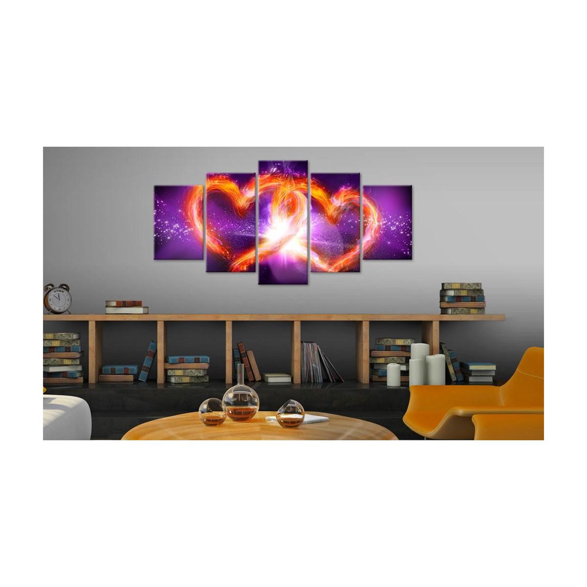 Voir la diapositive 2 : Paris Prix Tableau imprimé  flames of love
