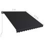 Voir la diapositive 6 : VIDAXL Auvent manuel retractable 300x250 cm Anthracite