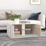 Voir la diapositive 3 : VIDAXL Table basse Blanc 80x50x40 cm Bois massif de pin