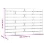Voir la diapositive 6 : VIDAXL Tete de lit murale Blanc 106x3x63 cm Bois massif de pin