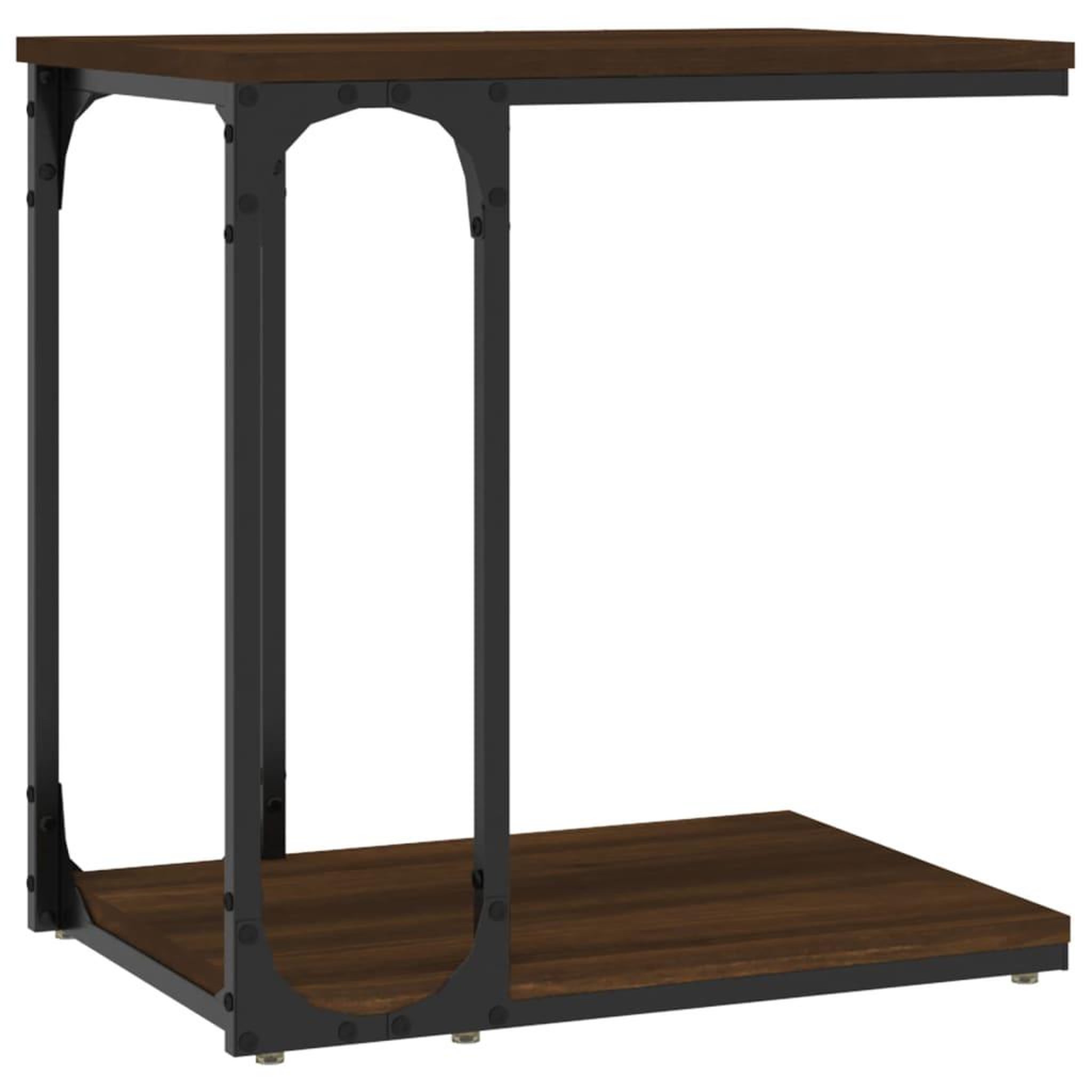 Voir la diapositive 2 : VIDAXL Table d'appoint Chene marron 50x35x52 cm Bois d'ingenierie