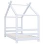 Voir la diapositive 2 : VIDAXL Cadre de lit d'enfant Blanc Bois de pin massif 70x140 cm