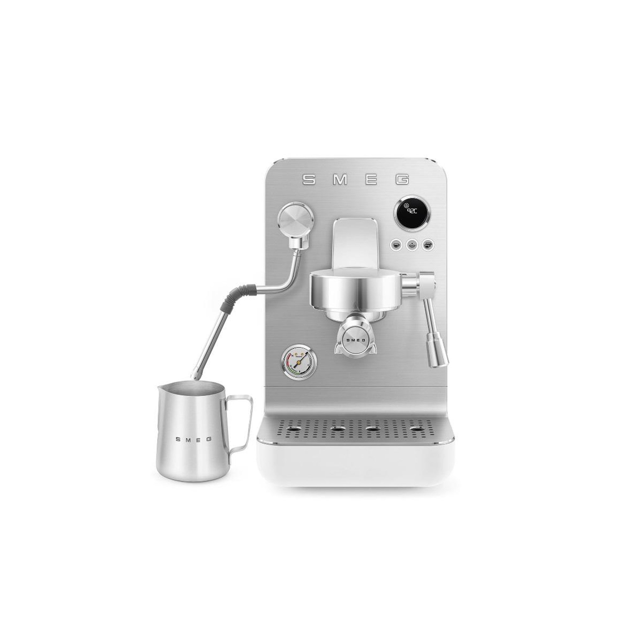Voir la diapositive 4 : SMEG Machine à expresso 15bar blanc - EMC02WHMEU