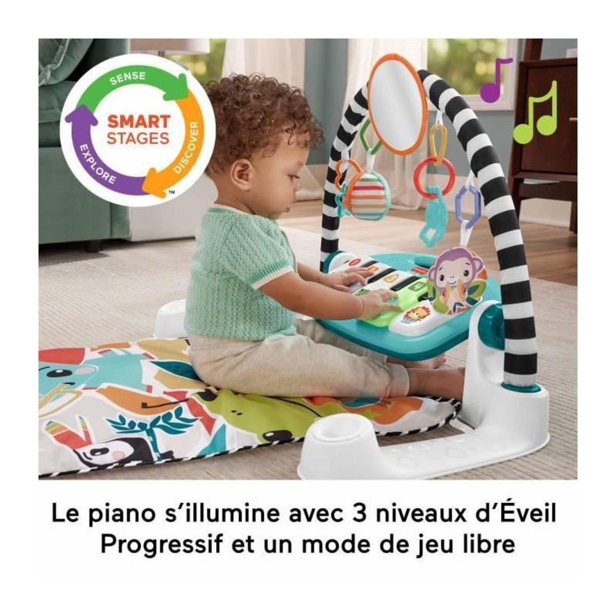 FISHER PRICE FISHER-PRICE Tapis Piano éveil-Tapis d'activités avec éveil musical - Fisher-Price - HWY56