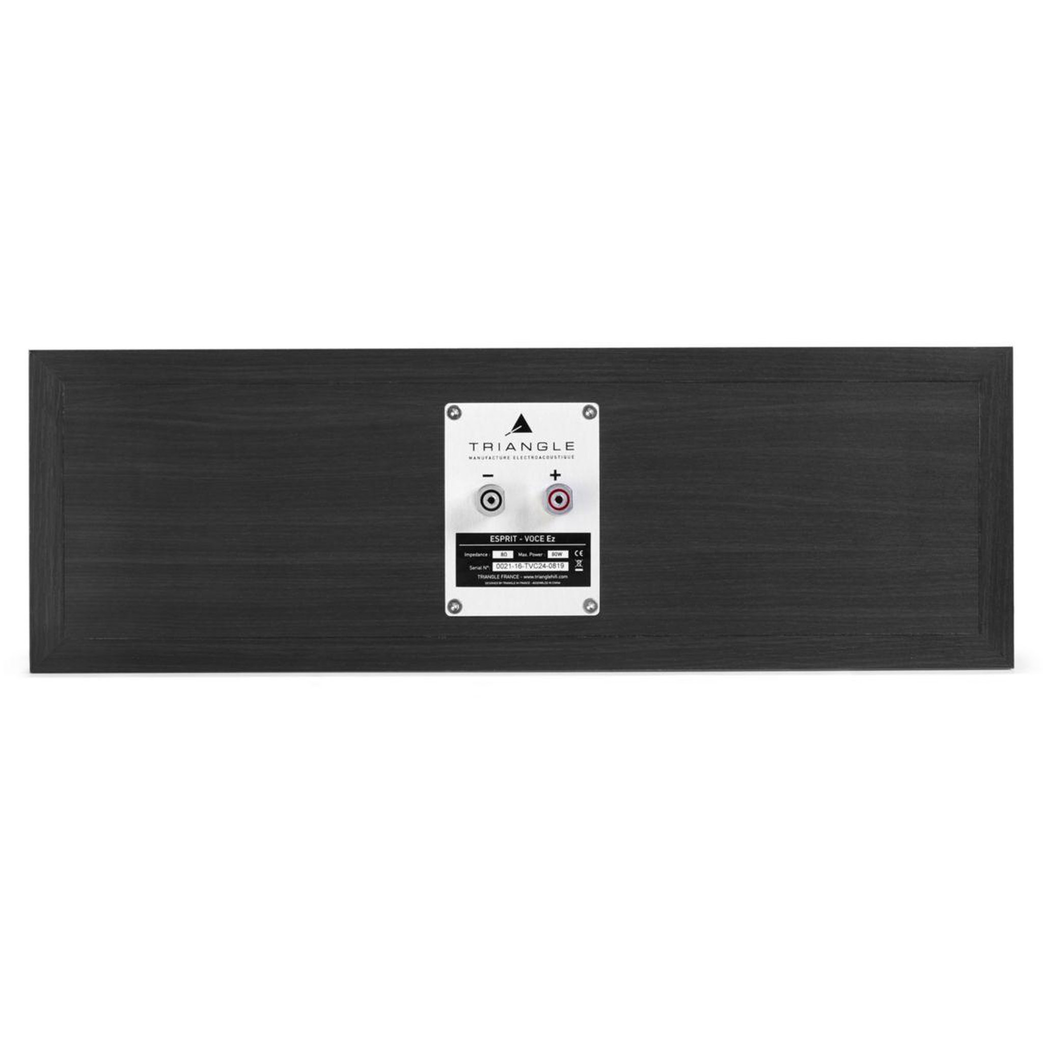 Voir la diapositive 4 : Triangle Enceinte centrale VOCE ESPRIT EZ BOIS NOIR