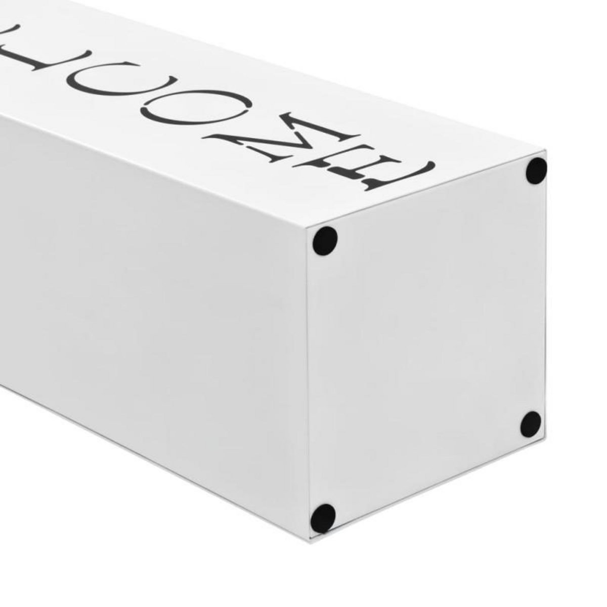 VIDAXL Porte parapluie Welcome Acier Blanc