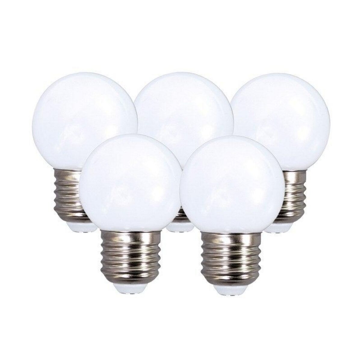 CENTRALE BRICO Lot de 5 ampoules led opaque E27 50 Lm ~ 7 W