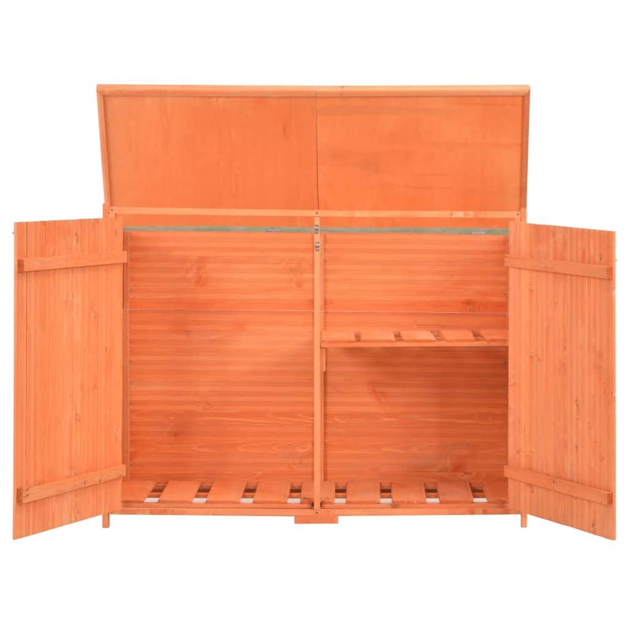 Voir la diapositive 2 : VIDAXL Abri de stockage de jardin 128x42x91 cm Bois