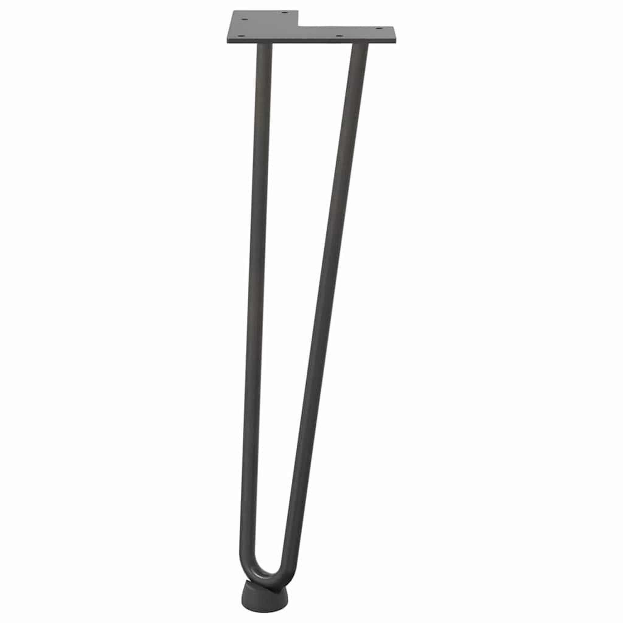 Voir la diapositive 5 : VIDAXL Pieds de table en forme d'epingle a cheveux 4 pcs anthracite