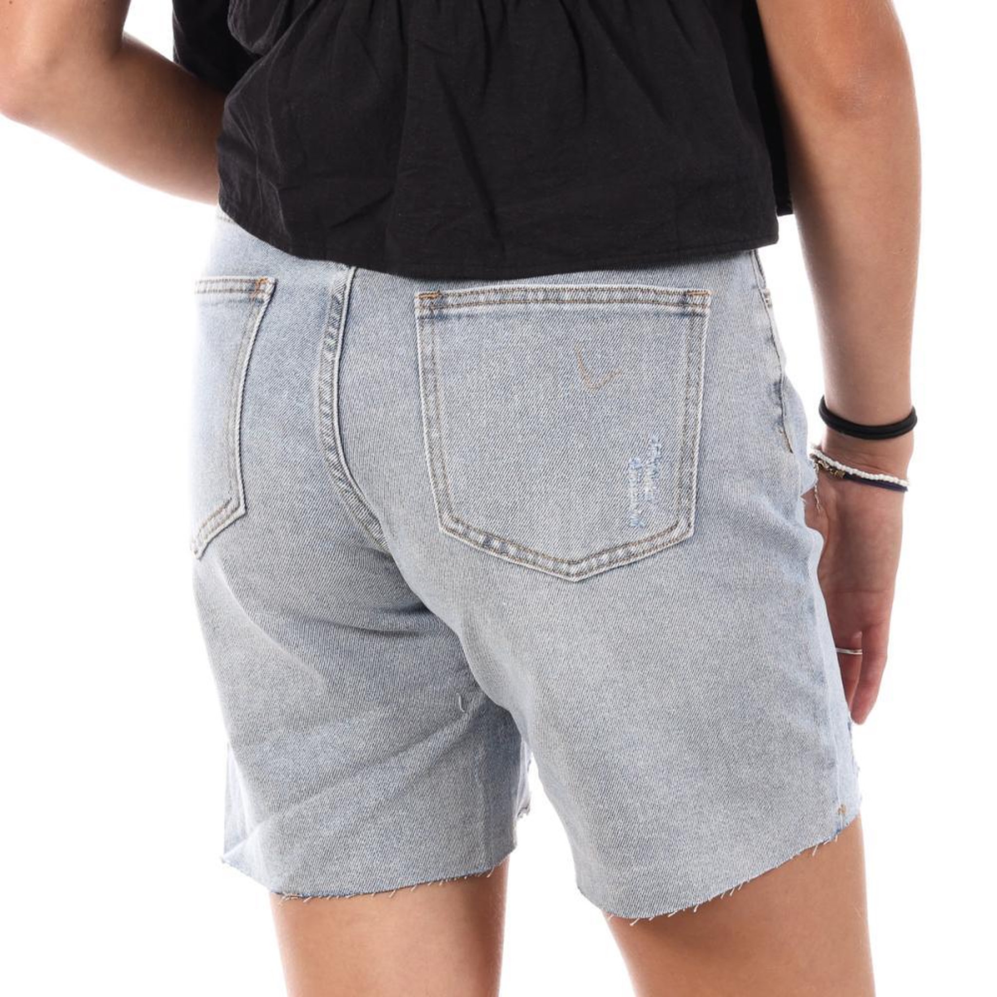 Voir la diapositive 2 : MONDAY PREMIUM Bermuda en Jean  Femme Monday Premium Bermuda Coupe