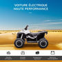 Voir la diapositive 4 : HOMCOM Quad buggy électrique enfant 12 V 3 Km/h max. effets lumineux et sonores blanc noir
