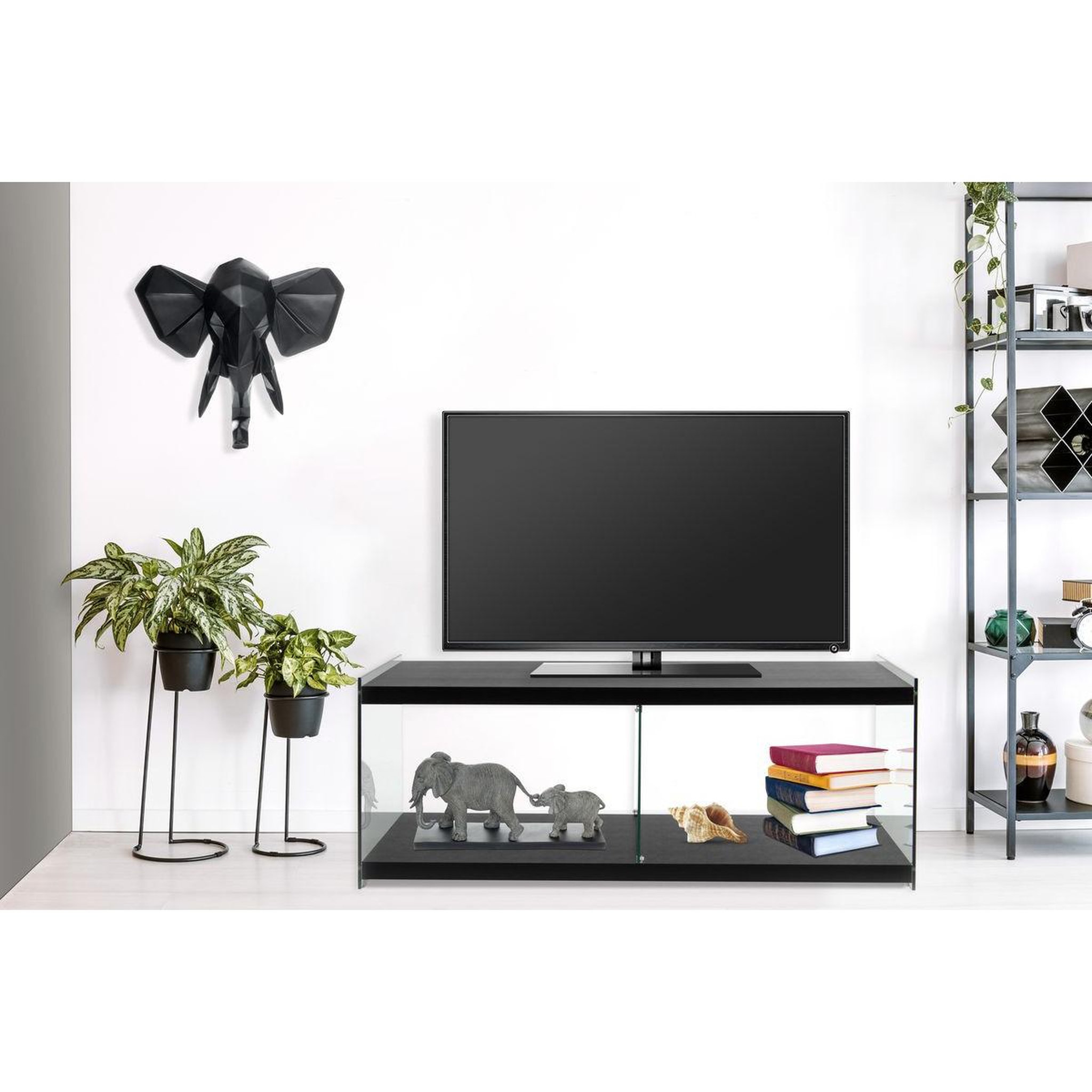 Voir la diapositive 3 : Paris Prix Meuble tv design  elementary  120cm noir