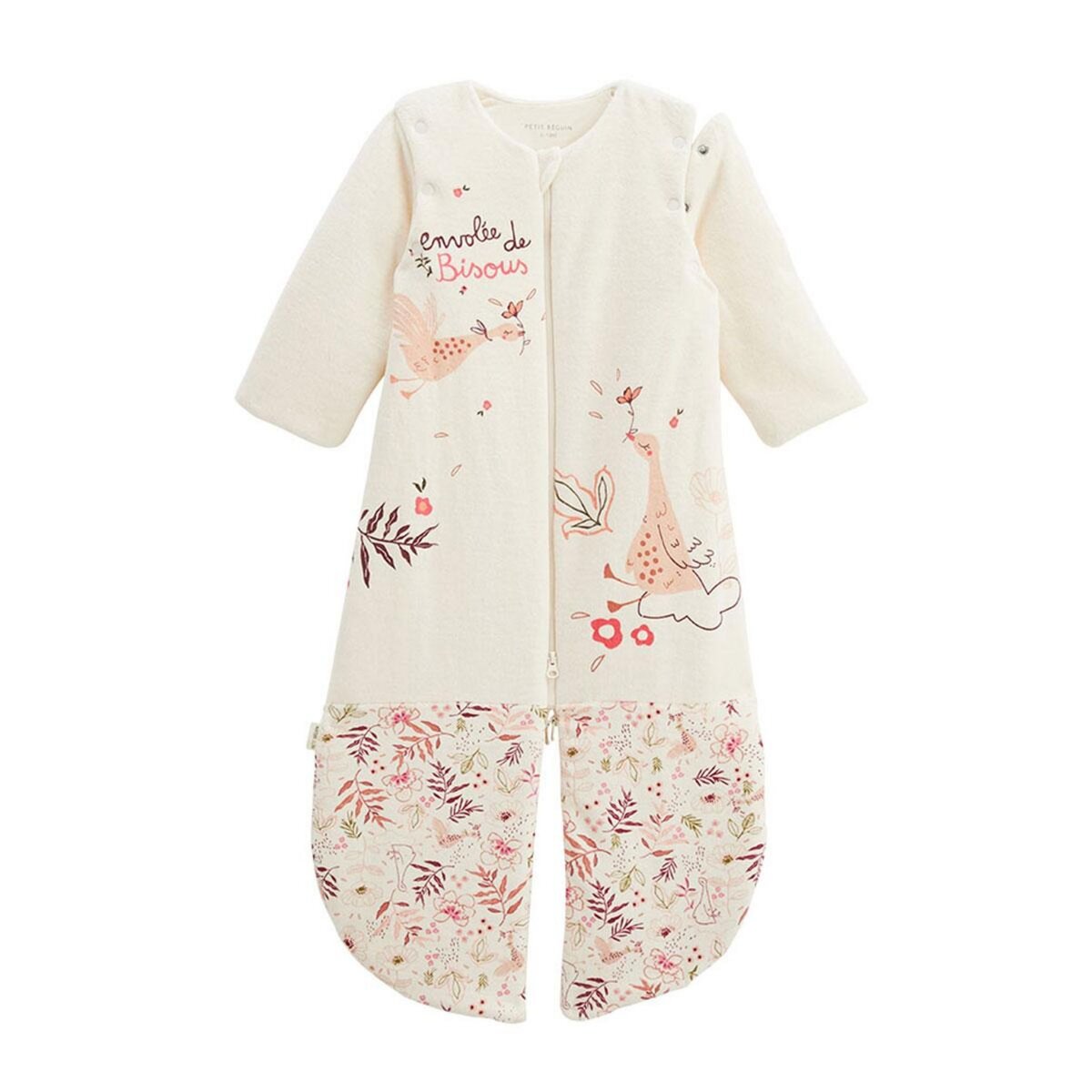 Petit Béguin Turbulette TOG 2 en velours avec manches amovibles et jambes séparables Manouk