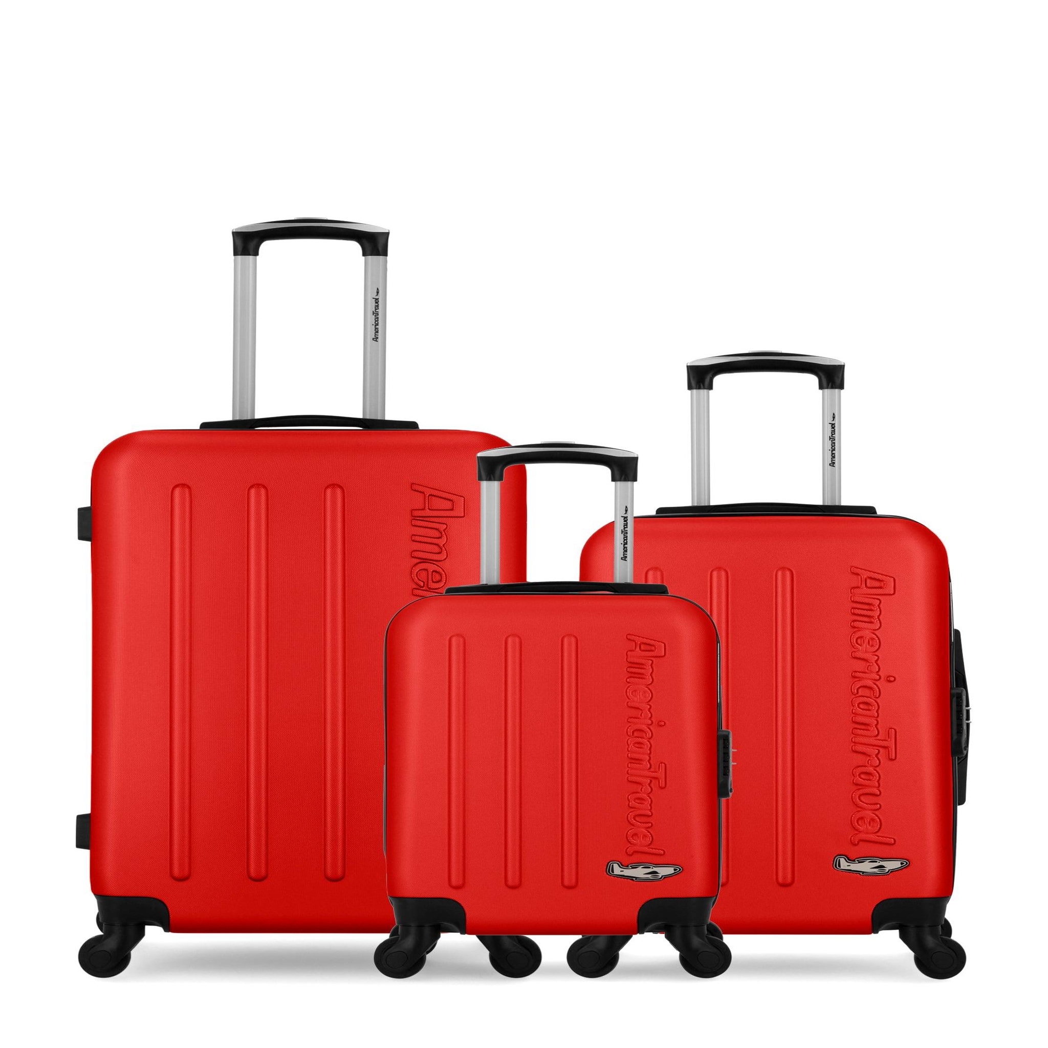 AMERICAN TRAVEL American travel - lot de 3 - valise weekend, valise cabine et valise cabine xxs bronx