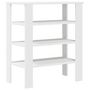Voir la diapositive 6 : VIDAXL Étagère à chaussures blanc 61x32x70 cm bois d ingénierie